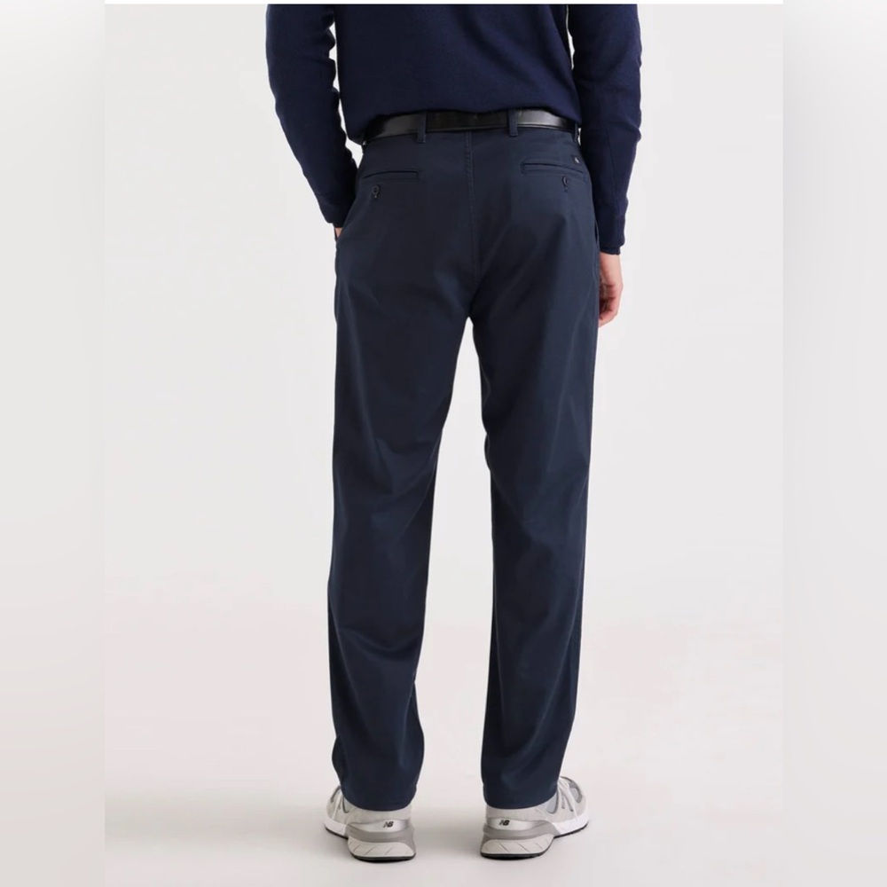 Dockers Classic Fit Navy Chino Style Pants Casual 100% Cotton Men’s W42 L38 GUC
